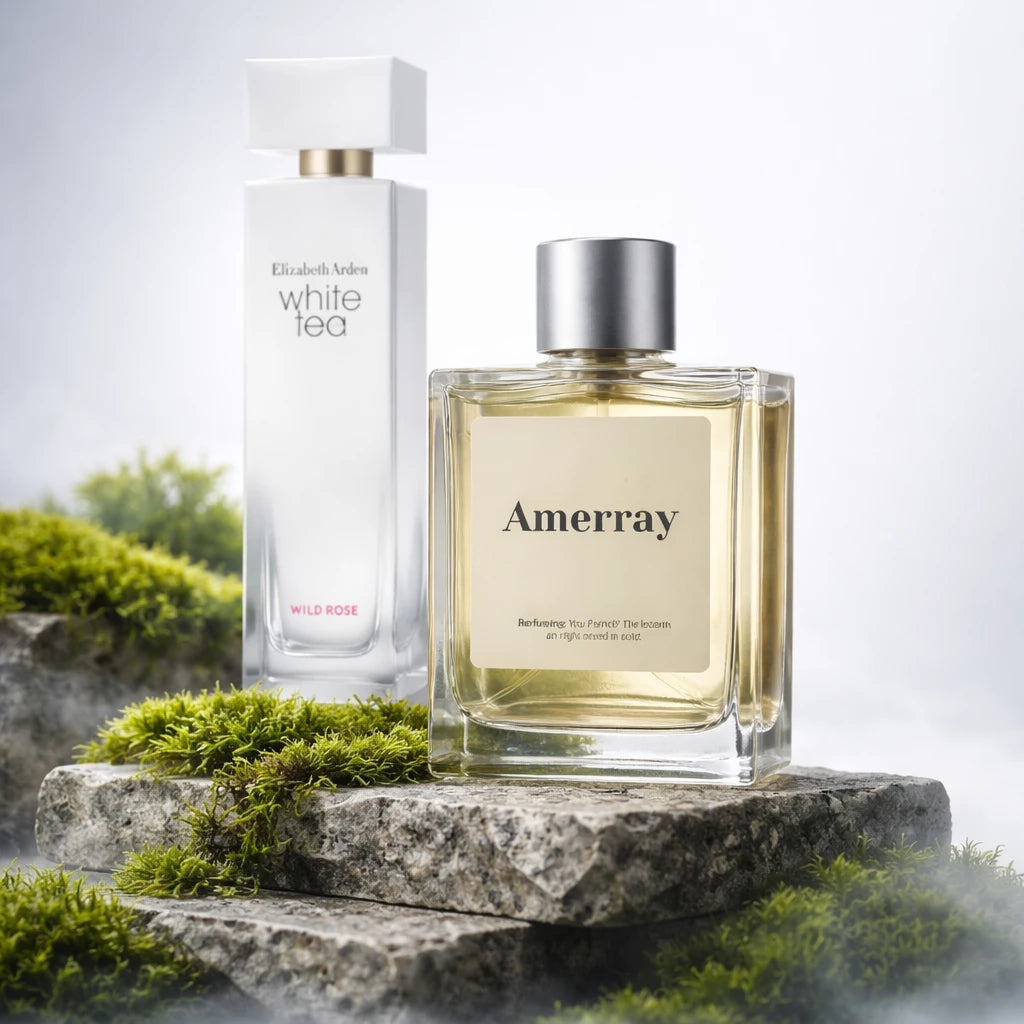 Flacon du parfum inspiré de White Tea Wild Rose de Elizabeth Arden – Amerray Maroc