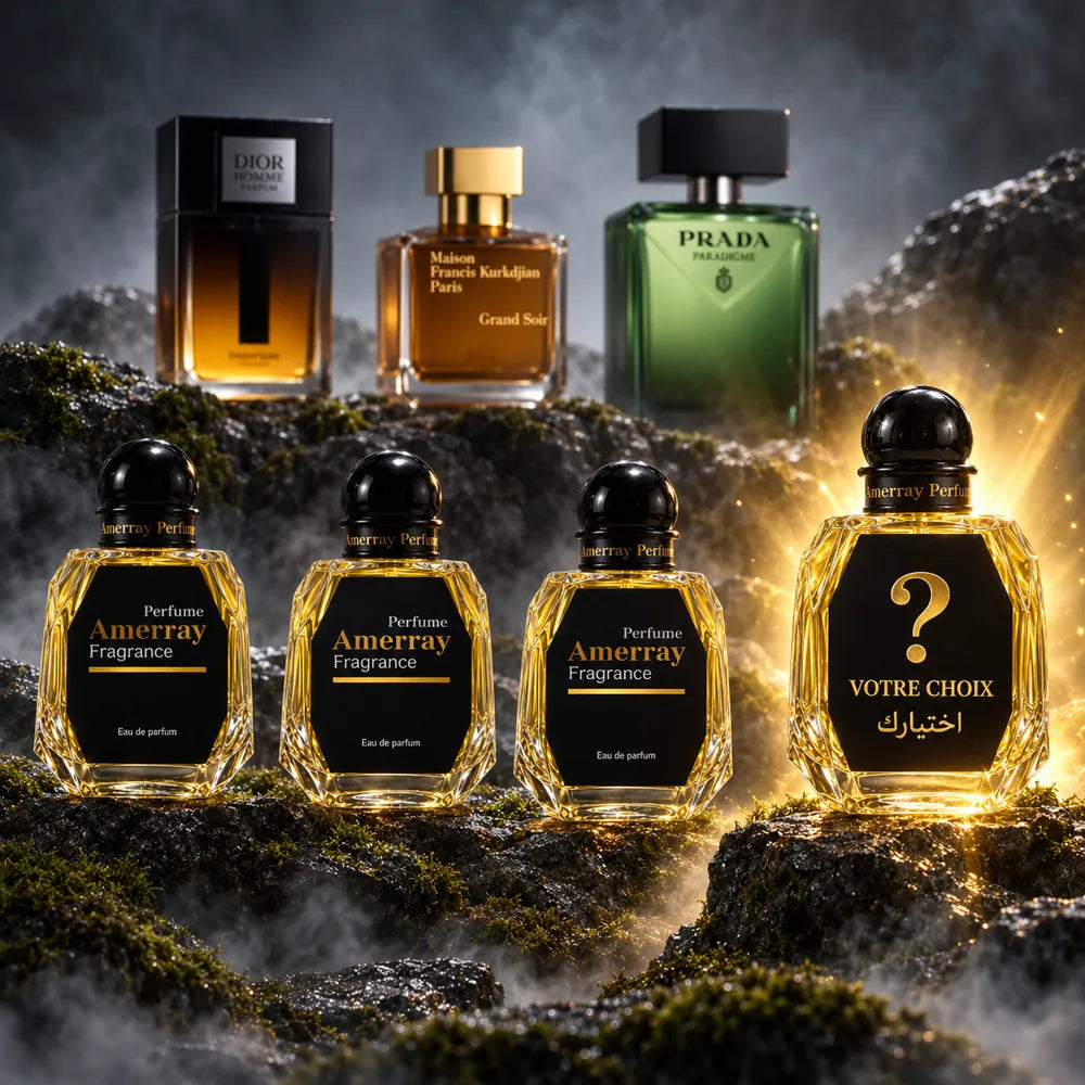 New Pack 2026 N°10 Amerray – Dior Homme Parfum 2025, Grand Soir, Paradigme + 1 parfum au choix