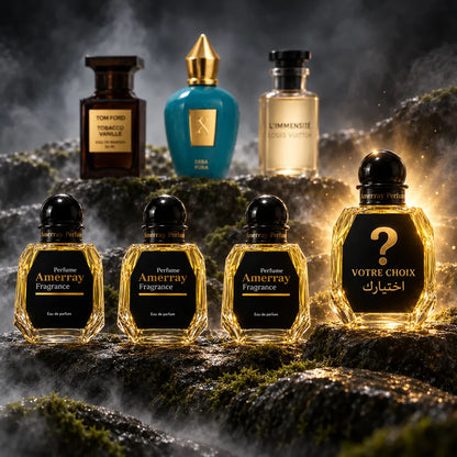 New Pack 2026 N°4 Amerray – Tobacco Vanille, Erba Pura, L'Immensité + 1 parfum au choix