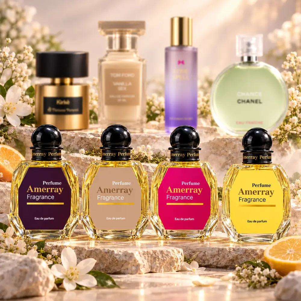 Pack 4 parfums femme Amerray N°15 – Kirke, Vanilla Sex, Love Spell, Chance Eau Fraîche
