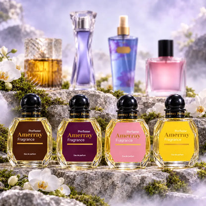 Pack 4 parfums femme Amerray N°18 – Khamrah Qahwa, Hypnose, Endless Love, Fruity