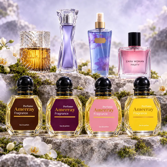Pack 4 parfums femme Amerray N°18 – Khamrah Qahwa, Hypnose, Endless Love, Fruity