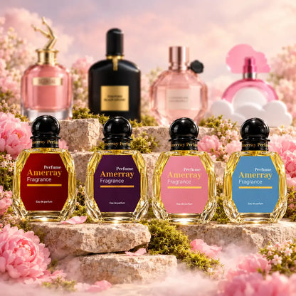 Pack 4 parfums femme Amerray N°8 – Scandal, Black Orchid, Flowerbomb, Cloud Pink