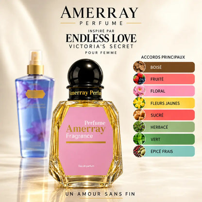 Amerray inspiré par Endless Love Victoria's Secret – accords boisé · fruité · floral · fleurs jaunes · sucré · herbacé · vert · épicé frais